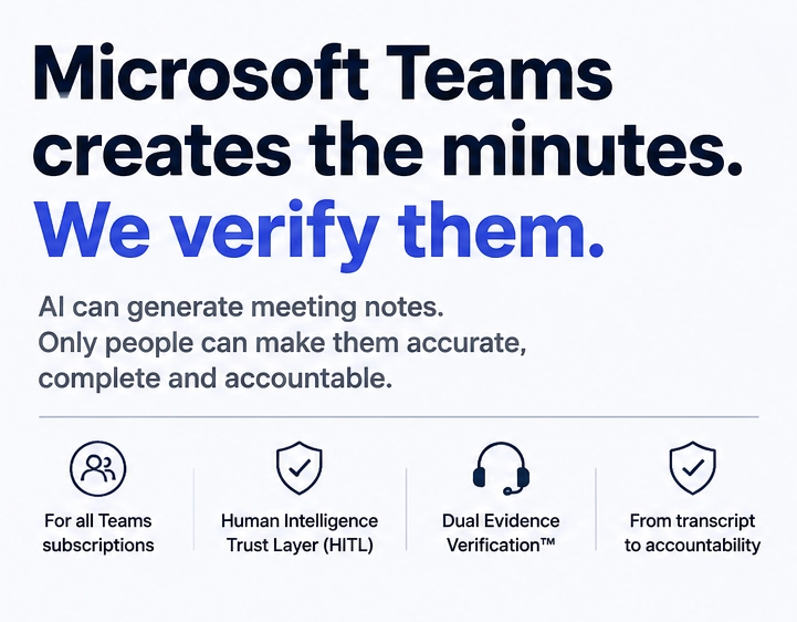 How to verify Microsoft Teams transcription before generating MoM
